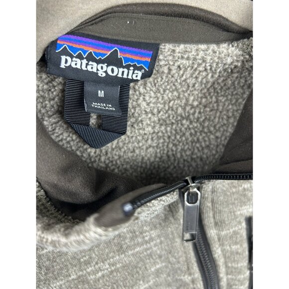 Patagonia Men’s Medium Better Sweater 1/4 Zip Pullover Pale Khaki STY25522FA15 - Picture 11 of 13